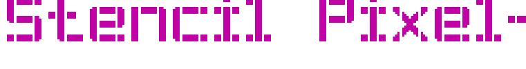 Stencil Pixel-7 Regular